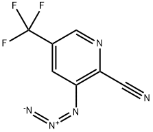 3-AZIDO-5-(TRIFLUOROMETHYL)-2-PYRIDINECARBONITRILE Struktur