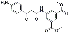 DIMETHYL-5-[(4-AMINO-BENZOYL)ACETAMINO]-BENZENE-1,3-DICARBONATE Struktur