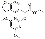 A-[(4,6-DIMETHOXYPYRIMIDIN-2-YL)OXY]-2,3-DIHYDRO-5-BENZOFURANACETIC ACID, ETHYL ESTER Struktur