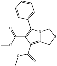 DIMETHYL 5-PHENYL-1H-PYRROLO[1,2-C][1,3]THIAZOLE-6,7-DICARBOXYLATE Struktur