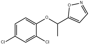 2,4-DICHLOROPHENYL 1-(5-ISOXAZOLYL)ETHYL ETHER Struktur