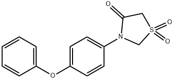 3-(4-PHENOXYPHENYL)-1LAMBDA6,3-THIAZOLANE-1,1,4-TRIONE Structure