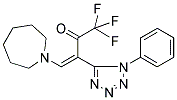 4-AZEPAN-1-YL-1,1,1-TRIFLUORO-3-(1-PHENYL-1H-1,2,3,4-TETRAAZOL-5-YL)BUT-3-EN-2-ONE Struktur