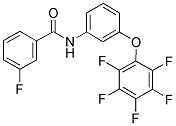 N1-[3-(2,3,4,5,6-PENTAFLUOROPHENOXY)PHENYL]-3-FLUOROBENZAMIDE Struktur