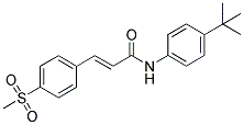 N-(4-TERT-BUTYLPHENYL)-3-[4-(METHYLSULPHONYL)PHENYL]-(2E)-PROPENAMIDE Struktur