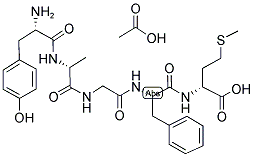 TYR-D-ALA-GLY-PHE-D-MET ACETATE SALT Struktur