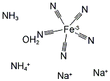 AMMONIUM DISODIUM AMMINEPENTACYANOFERRATE(II) HYDRATE Struktur