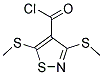 3,5-BIS-METHYLSULFANYL-ISOTHIAZOLE-4-CARBONYL CHLORIDE Struktur