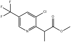 METHYL 2-[3-CHLORO-5-(TRIFLUOROMETHYL)-2-PYRIDINYL]PROPANOATE Struktur