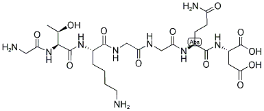 H-GLY-THR-LYS-GLY-GLY-GLN-ASP-OH Struktur