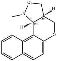 1-METHYL-1,3A,4,11C-TETRAHYDRO-3H-BENZO[5,6]CHROMENO[4,3-C]ISOXAZOLE Struktur