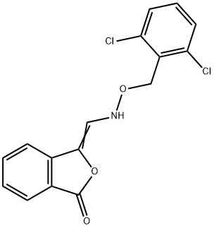 3-(([(2,6-DICHLOROBENZYL)OXY]AMINO)METHYLENE)-2-BENZOFURAN-1(3H)-ONE Struktur