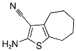 2-AMINO-5,6,7,8-TETRAHYDRO-4H-CYCLOHEPTA[B]THIOPHENE-3-CARBONITRILE Struktur