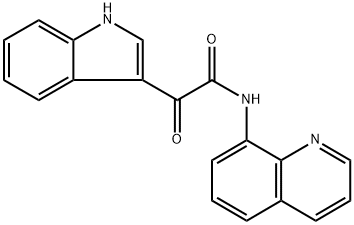 2-INDOL-3-YL-2-OXO-N-(8-QUINOLYL)ETHANAMIDE Struktur