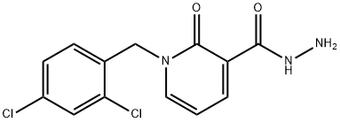 1-(2,4-DICHLOROBENZYL)-2-OXO-1,2-DIHYDRO-3-PYRIDINECARBOHYDRAZIDE Struktur