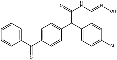 2-(4-BENZOYLPHENYL)-2-(4-CHLOROPHENYL)-N-[(HYDROXYIMINO)METHYL]ACETAMIDE Struktur