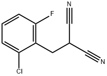 2-(2-CHLORO-6-FLUOROBENZYL)MALONONITRILE Struktur