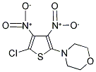 4-(5-CHLORO-3,4-DINITRO-2-THIENYL)MORPHOLINE Struktur