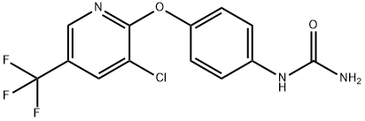 N-(4-([3-CHLORO-5-(TRIFLUOROMETHYL)-2-PYRIDINYL]OXY)PHENYL)UREA Struktur