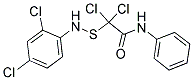 N1-PHENYL-2,2-DICHLORO-2-[(2,4-DICHLOROANILINO)THIO]ACETAMIDE Struktur