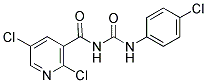 N-(4-CHLOROPHENYL)-N'-[(2,5-DICHLORO-3-PYRIDYL)CARBONYL]UREA Struktur