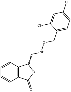 3-(([(2,4-DICHLOROBENZYL)OXY]AMINO)METHYLENE)-2-BENZOFURAN-1(3H)-ONE Struktur