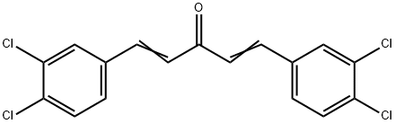 1,5-DI(3,4-DICHLOROPHENYL)PENTA-1,4-DIEN-3-ONE Struktur