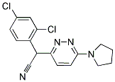 2-(2,4-DICHLOROPHENYL)-2-[6-(1-PYRROLIDINYL)-3-PYRIDAZINYL]ACETONITRILE Struktur