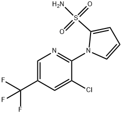 1-[3-CHLORO-5-(TRIFLUOROMETHYL)-2-PYRIDINYL]-1H-PYRROLE-2-SULFONAMIDE Struktur