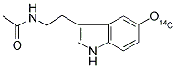ACETYL-5'-METHOXYTRYPTAMINE, N-[METHOXY-14C] Struktur