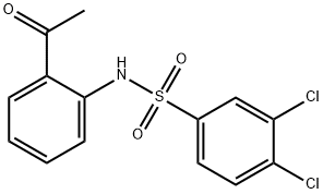 N-(2-ACETYLPHENYL)-3,4-DICHLOROBENZENESULFONAMIDE Struktur