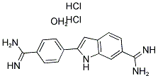 4',6-DIAMIDINO-2-PHENYLINDOLE DIHYDROCHLORIDE: HYDRATE Struktur