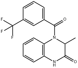 3-METHYL-4-[3-(TRIFLUOROMETHYL)BENZOYL]-3,4-DIHYDRO-2(1H)-QUINOXALINONE Struktur