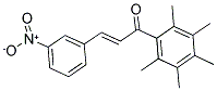 3-(3-NITROPHENYL)-1-(2,3,4,5,6-PENTAMETHYLPHENYL)PROP-2-EN-1-ONE Struktur