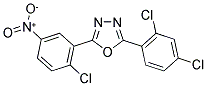 2-(2-CHLORO-5-NITROPHENYL)-5-(2,4-DICHLOROPHENYL)-1,3,4-OXADIAZOLE Struktur