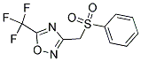 (((4-(TRIFLUOROMETHYL)-3,2,5-OXADIAZOLYL)METHYL)SULFONYL)BENZENE Struktur