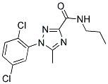 1-(2,5-DICHLOROPHENYL)-5-METHYL-N-PROPYL-1H-1,2,4-TRIAZOLE-3-CARBOXAMIDE Struktur