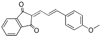 2-(3-(4-METHOXYPHENYL)PROP-2-ENYLIDENE)INDANE-1,3-DIONE Struktur