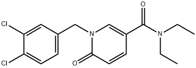 1-(3,4-DICHLOROBENZYL)-N,N-DIETHYL-6-OXO-1,6-DIHYDRO-3-PYRIDINECARBOXAMIDE Struktur