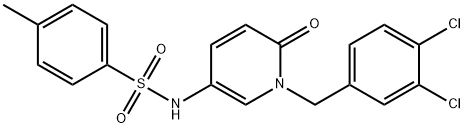 N-[1-(3,4-DICHLOROBENZYL)-6-OXO-1,6-DIHYDRO-3-PYRIDINYL]-4-METHYLBENZENESULFONAMIDE Struktur