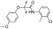 N-(3-CHLORO-2-METHYLPHENYL)-2,2-DIFLUORO-2-(4-METHOXYPHENOXY)ACETAMIDE Struktur