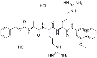 CBZ-L-ALA-ARG-ARG-4-METHOXY-BETA-NAPHTHYLAMIDE 2HCL Struktur