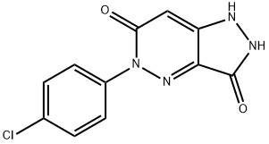 5-(4-CHLOROPHENYL)-3-HYDROXY-1,5-DIHYDRO-6H-PYRAZOLO[4,3-C]PYRIDAZIN-6-ONE Struktur