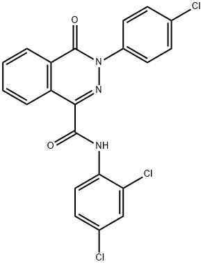 3-(4-CHLOROPHENYL)-N-(2,4-DICHLOROPHENYL)-4-OXO-3,4-DIHYDRO-1-PHTHALAZINECARBOXAMIDE Struktur