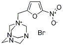 1-[(5-NITRO-2-FURYL)METHYL]-3,5,7-TRIAZA-1-AZONIATRICYCLO[3.3.1.1(3,7)]DECANE BROMIDE Struktur