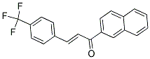 1-(2-NAPHTHYL)-3-[4-(TRIFLUOROMETHYL)PHENYL]PROP-2-EN-1-ONE Struktur