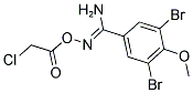 O1-(2-CHLOROACETYL)-3,5-DIBROMO-4-METHOXYBENZENE-1-CARBOHYDROXIMAMIDE Struktur