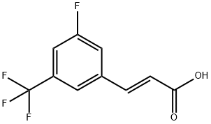 3-FLUORO-5-(TRIFLUOROMETHYL)CINNAMIC ACID Struktur