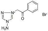 2-(4-AMINO-4H-1,2,4-TRIAZOL-1-IUM-1-YL)-1-PHENYLETHAN-1-ONE BROMIDE Struktur