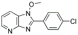 2-(4-CHLOROPHENYL)-1-METHOXY-1H-IMIDAZO[4,5-B]PYRIDINE Struktur